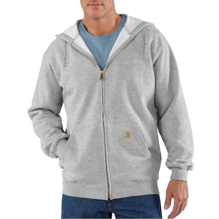 Carhartt Men's Midweight Hooded Zip Front Sweatshirt, 3XL, Black