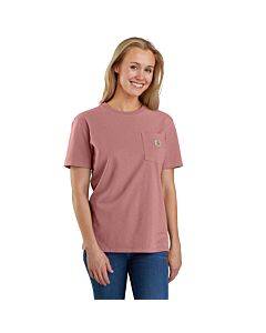Carhartt Women's WK87 Workwear Pocket T-Shirt, Rose Tint
