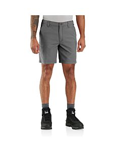 Carhartt Men's Rugged Flex Relaxed Fit Canvas 8" Shorts, Steel