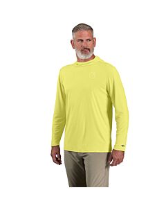 Carhartt Men's Force Sun Graphic Hooded Long Sleeve Shirt, Citrus