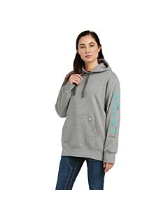 Ariat Women's Rebar Graphic Hoodie, Heather Grey