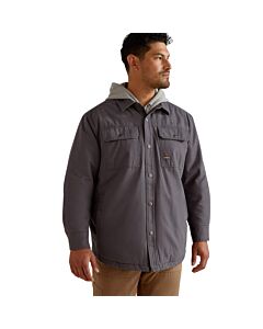 Ariat Men's Rebar Flannel Insulated Shirt Jac, Rebar Grey