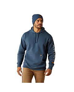 Ariat Men's Rebar Graphic Hoodie, Orion Blue