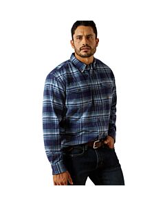 Ariat Men's Rebar Flannel DuraStretch Shirt, Monument