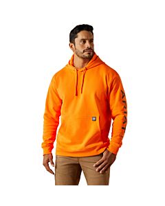 Ariat Men's Rebar Graphic Hoodie, Safety Orange