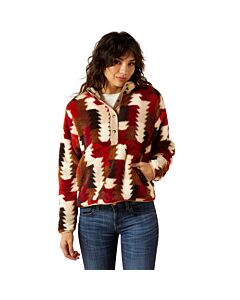 Ariat Women's Berber Snap Front Fleece, Ombre Triangle