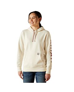 Ariat Women's Rebar Graphic Hoodie, Vanilla Ice