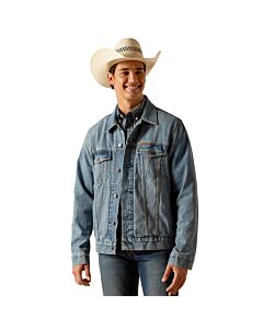 Ariat Men's Denim Trucker Jacket, Roby Denim
