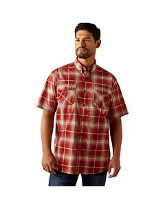 Ariat Men's Made Tough DuraStretch Work Shirt, Chili Oil
