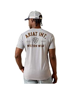 Ariat Men's Outline Shop T-Shirt, Pewter