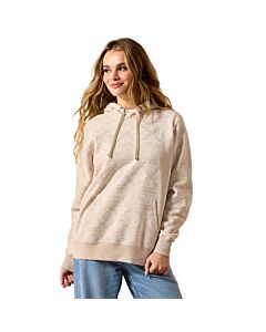 Ariat Women's Logo 2.0 Printed Hoodie, Khaki Heather Serape