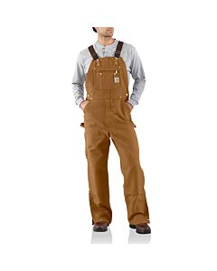 Carhartt Men's Unlined Duck Zip-To-Thigh Bib