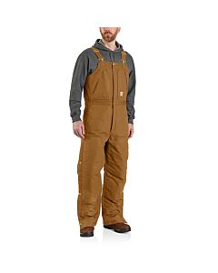 Carhartt Men's Big Duck Insulated Bib - Loose Fit, Brown