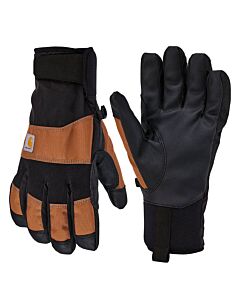 Carhartt Men's Thermal Lined Secure Cuff Gloves, Brown/Black