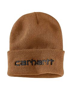 Carhartt Knit Insulated Cuffed Logo Beanie, Carhartt Brown