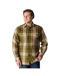 Carhartt Men's Loose Fit HVWT Flannel Shirt, Bronzed Green
