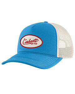 Carhartt Women's Graphic Trucker Cap, Engineer Blue