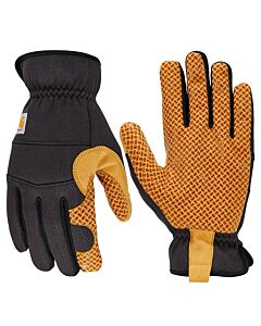 Carhartt Men's High Dexterity High Grip Gloves, Black/Barley