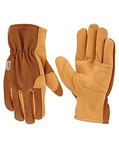 Carhartt Men's Synthetic Leather Work Gloves, Brown