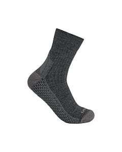 Carhartt Men's Force Grid Midweight Quarter Socks, Carbon Heather