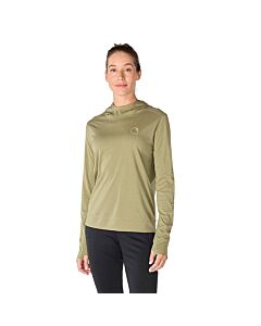 Carhartt Women's Sun Defender Hooded Long Sleeve, Dill Heather