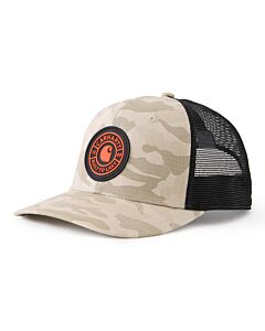 Carhartt Men's Mesh-Back Camo Patch Cap, Fossil Tan