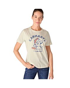 Carhartt Women's Irvine Relaxed Nettie Tee, Eggshell