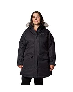 Columbia Women's Plus Suttle Mountain Long Jacket, Black