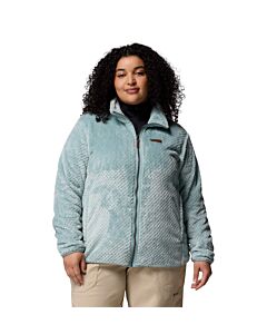 Columbia Women's Plus Fireside Sherpa Full Zip, Crushed Blue