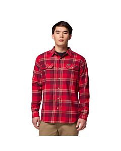Columbia Men's Flare Gun Stretch Flannel, Mountain Red