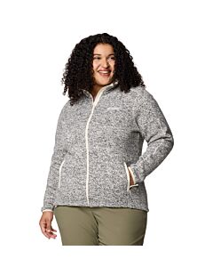 Columbia Women's Plus Sweater Weather II Full Zip, Chalk