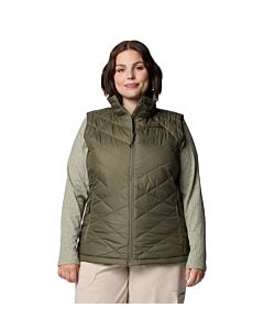 Columbia Women's Plus Heavenly II Vest, Stone Green