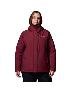 Columbia Women's Plus Whirlibird V 3in1 Jacket, Rich Wine