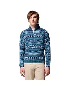 Columbia Men's Sweater Weather II Printed 1/2 Zip, Everblue