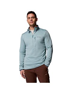 Columbia Men's Essential Hike Grid Fleece 1/2 Zip, Crushed Blue