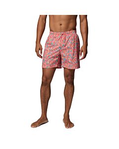 Columbia Men's PFG Rambler Print Water 8" Shorts, Melonade