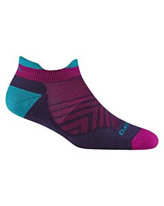 Darn Tough Women's Run No Show Tab Ultra Light, Blackberry