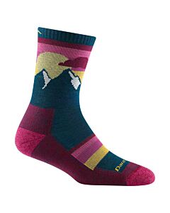 Darn Tough Women's Sunset Ridge Micro Crew Hike Socks, Dark Teal