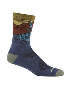 Darn Tough Men's Chasing Waterfalls Micro Crew Socks, Denim