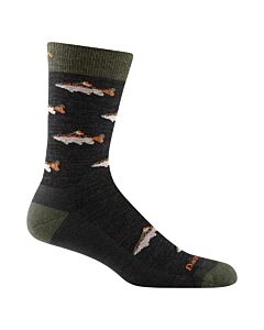 Darn Tough Men's Spey Fly Lightweight Crew Socks, Charcoal
