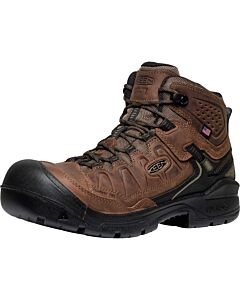 Keen Men's Targhee IV Mid Work WP CF-Toe Boot, DARK EARTH