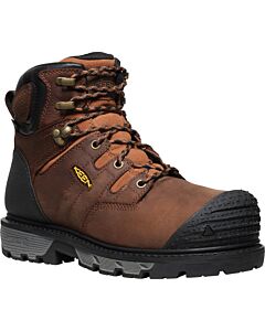 Keen Men's Camden 6" Waterproof Carbon Toe Boot, Leather Brown