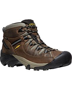 Keen Men's Targhee II WTPF Mid Wide Boot, Shitake/Brindle