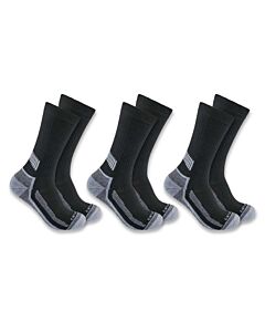 Carhartt Men's Force Midweight Crew Socks - 3PK