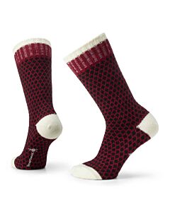 Smartwool Women's Everyday Popcorn Polka Dot Socks Tibetan Red