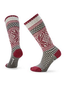 Smartwool Women's Popcorn Snowflake Pattern Sock, Ash