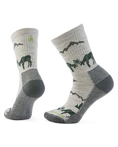 Smartwool Men's Horns Clash Crew Socks, Ash