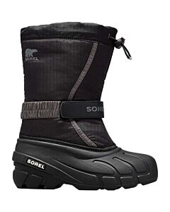 Sorel Little Kids' Flurry Boot, Black/Grey