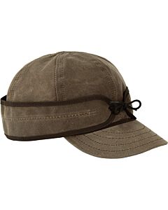 Stormy Kromer Waxed Cotton Cap, Dark Oak
