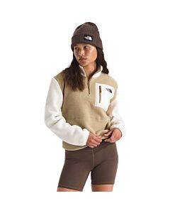 The North Face Women's Yumiori 1/4 Zip, Khaki Stone